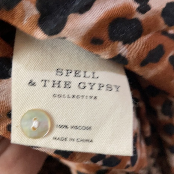 Spell & The Gypsy Saphari Prairie Strappy Sundress - S UT - Picture 14 of 15